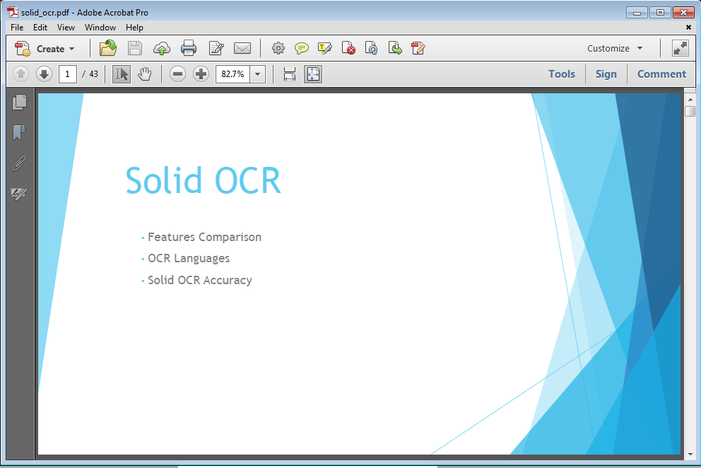 Klicken Sie hier, um die Solid OCR PDF-Präsentation anzuzeigen
